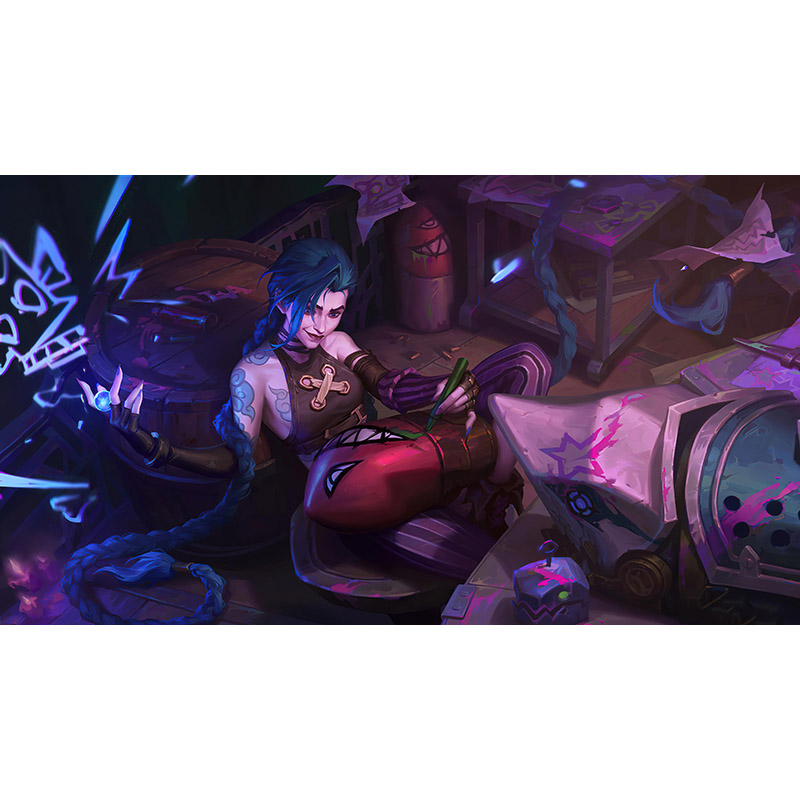 Πίνακας σε καμβά με  Arcane Jinx league of legends Art